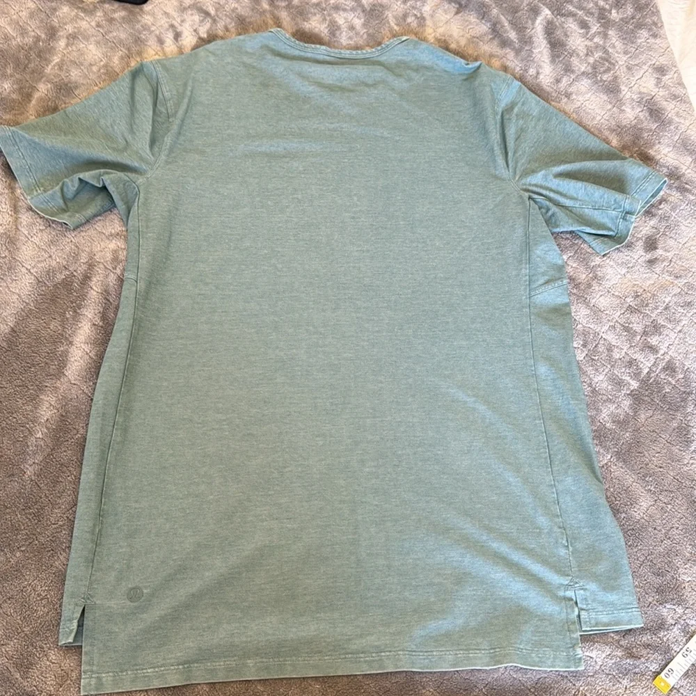 Mens Lululemon The Fundamental T *Wash Tye Dye Green T Shirt Size Small - Picture 5 of 6